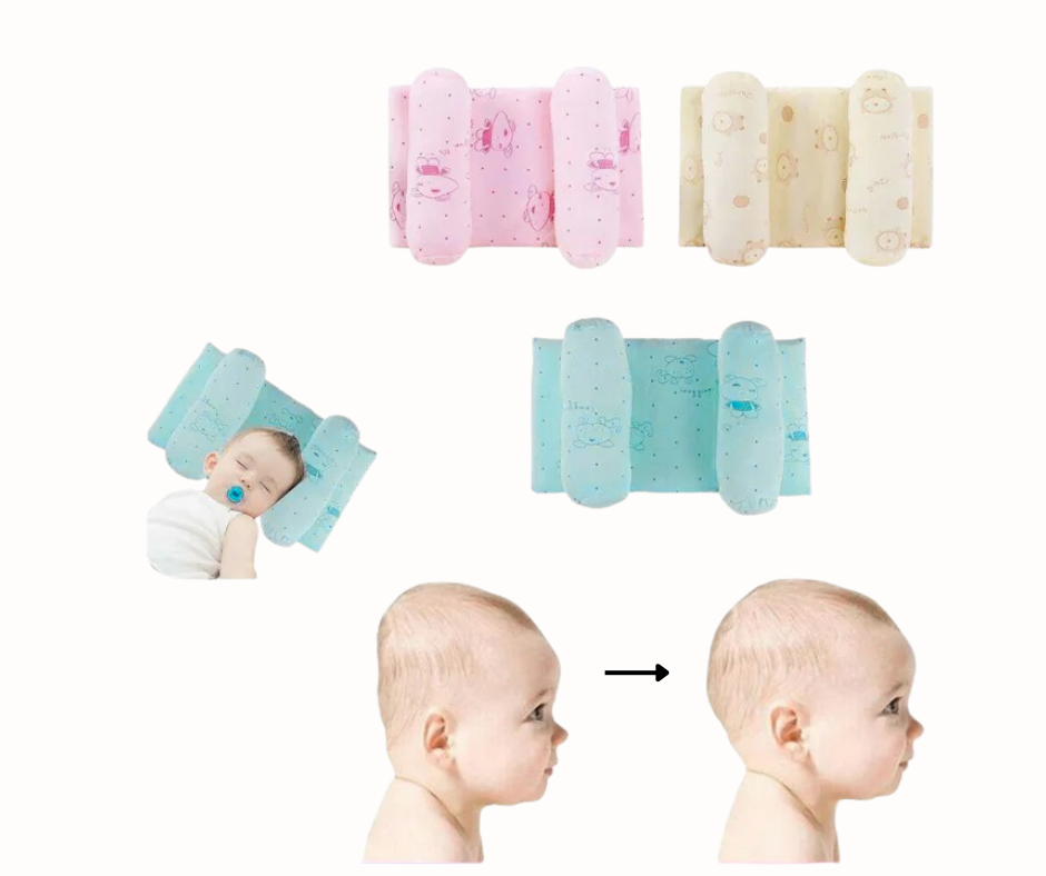 Adjustable Baby Head Shaping Pillow Soft Memory Foam Infant Pillow for Flat Head Prevention